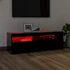 Kép 4/11 - Fekete TV-szekrény LED-lámpákkal 120 x 35 x 40 cm