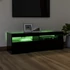 Kép 5/11 - Fekete TV-szekrény LED-lámpákkal 120 x 35 x 40 cm