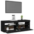 Kép 6/11 - Fekete TV-szekrény LED-lámpákkal 120 x 35 x 40 cm