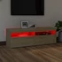 Kép 4/11 - Sonoma tölgy színű TV-szekrény LED-lámpákkal 120 x 35 x 40 cm
