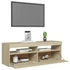 Kép 6/11 - Sonoma tölgy színű TV-szekrény LED-lámpákkal 120 x 35 x 40 cm