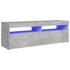Kép 2/11 - Betonszürke TV-szekrény LED-lámpákkal 120 x 35 x 40 cm