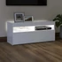 Kép 3/11 - Fehér TV-szekrény LED-lámpákkal 90 x 35 x 40 cm