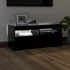 Kép 3/11 - Fekete TV-szekrény LED-világítással 90x35x40 cm