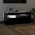 Kép 3/11 - Fekete TV-szekrény LED-világítással 90x35x40 cm