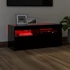 Kép 5/11 - Fekete TV-szekrény LED-világítással 90x35x40 cm