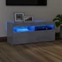 Kép 1/11 - Betonszürke TV-szekrény LED-világítással 90 x 35 x 40 cm