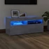 Kép 1/11 - Betonszürke TV-szekrény LED-világítással 90 x 35 x 40 cm