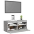 Kép 6/11 - Betonszürke TV-szekrény LED-világítással 90 x 35 x 40 cm