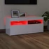 Kép 5/11 - Magasfényű fehér TV-szekrény LED lámpákkal 90x35x40 cm