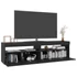 Kép 6/11 - 2 db fekete TV-szekrény LED-világítással 75 x 35 x 40 cm
