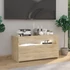 Kép 4/11 - Sonoma tölgy színű TV-szekrény LED-világítással 75 x 35 x 40 cm