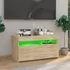 Kép 5/11 - Sonoma tölgy színű TV-szekrény LED-világítással 75 x 35 x 40 cm