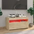 Kép 6/11 - Sonoma tölgy színű TV-szekrény LED-világítással 75 x 35 x 40 cm