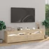 Kép 4/11 - 2 db sonoma tölgy színű TV-szekrény LED-ekkel 75 x 35 x 40 cm