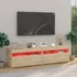 Kép 6/11 - 2 db sonoma tölgy színű TV-szekrény LED-ekkel 75 x 35 x 40 cm