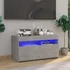 Kép 1/11 - Betonszürke TV-szekrény LED-világítással 75 x 35 x 40 cm