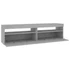 Kép 11/11 - 2 db betonszürke TV-szekrény LED-világítással 75 x 35 x 40 cm