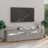 Kép 4/11 - 2 db betonszürke TV-szekrény LED-világítással 75 x 35 x 40 cm