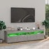 Kép 5/11 - 2 db betonszürke TV-szekrény LED-világítással 75 x 35 x 40 cm