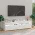 Kép 4/11 - 2 db magasfényű fehér TV-szekrény LED-világítással 75x35x40 cm
