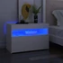 Kép 7/11 - Fehér TV-szekrény LED-lámpákkal 60 x 35 x 40 cm