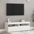Kép 5/11 - 2 db fehér TV-szekrény LED-lámpákkal 60 x 35 x 40 cm