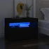 Kép 7/11 - Fekete TV-szekrény LED-lámpákkal 60 x 35 x 40 cm