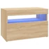 Kép 2/11 - Sonoma tölgy színű TV-szekrény LED-lámpákkal 60 x 35 x 40 cm