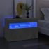 Kép 7/11 - Betonszürke TV-szekrény LED-lámpákkal 60 x 35 x 40 cm