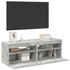 Kép 1/11 - 2 db betonszürke TV-szekrény LED-lámpákkal 60 x 35 x 40 cm