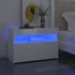 Kép 5/11 - Magasfényű fehér TV-szekrény LED-lámpákkal 60 x 35 x 40 cm
