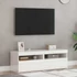 Kép 5/11 - 2 db magasfényű fehér TV-szekrény LED-lámpákkal 60 x 35 x 40 cm