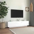Kép 4/11 - Fehér TV-szekrény LED-lámpákkal 160 x 35 x 40 cm