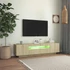 Kép 4/11 - Sonoma tölgy színű TV-szekrény LED-lámpákkal 160 x 35 x 40 cm