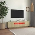 Kép 5/11 - Sonoma tölgy színű TV-szekrény LED-lámpákkal 160 x 35 x 40 cm
