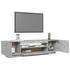 Kép 6/11 - Betonszürke TV-szekrény LED-lámpákkal 160 x 35 x 40 cm