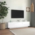 Kép 4/11 - Magasfényű fehér TV-szekrény LED-lámpákkal 160 x 35 x 40 cm