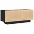 Kép 6/11 - Fekete szerelt fa TV-szekrény 100 x 35 x 40 cm