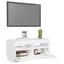 Kép 6/11 - Fehér TV-szekrény LED-lámpákkal 80 x 35 x 40 cm