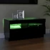 Kép 4/11 - Fekete TV-szekrény LED-lámpákkal 80 x 35 x 40 cm