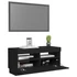 Kép 6/11 - Fekete TV-szekrény LED-lámpákkal 80 x 35 x 40 cm