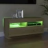 Kép 4/11 - Sonoma tölgy színű TV-szekrény LED-lámpákkal 80 x 35 x 40 cm