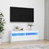 Kép 1/11 - Fehér TV-szekrény LED-világítással 100 x 35 x 40 cm