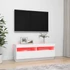 Kép 3/11 - Fehér TV-szekrény LED-világítással 100 x 35 x 40 cm
