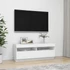 Kép 5/11 - Fehér TV-szekrény LED-világítással 100 x 35 x 40 cm
