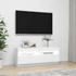 Kép 6/11 - Fehér TV-szekrény LED-világítással 100 x 35 x 40 cm