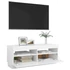Kép 7/11 - Fehér TV-szekrény LED-világítással 100 x 35 x 40 cm
