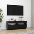 Kép 6/11 - Fekete TV-szekrény LED-lámpákkal 100 x 35 x 40 cm