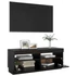 Kép 7/11 - Fekete TV-szekrény LED-lámpákkal 100 x 35 x 40 cm